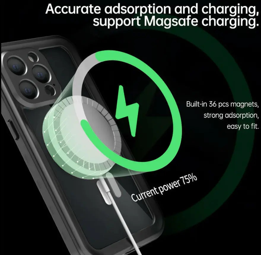 iPhone 13 Pro Waterproof Magsafe Case + Snap Deal.