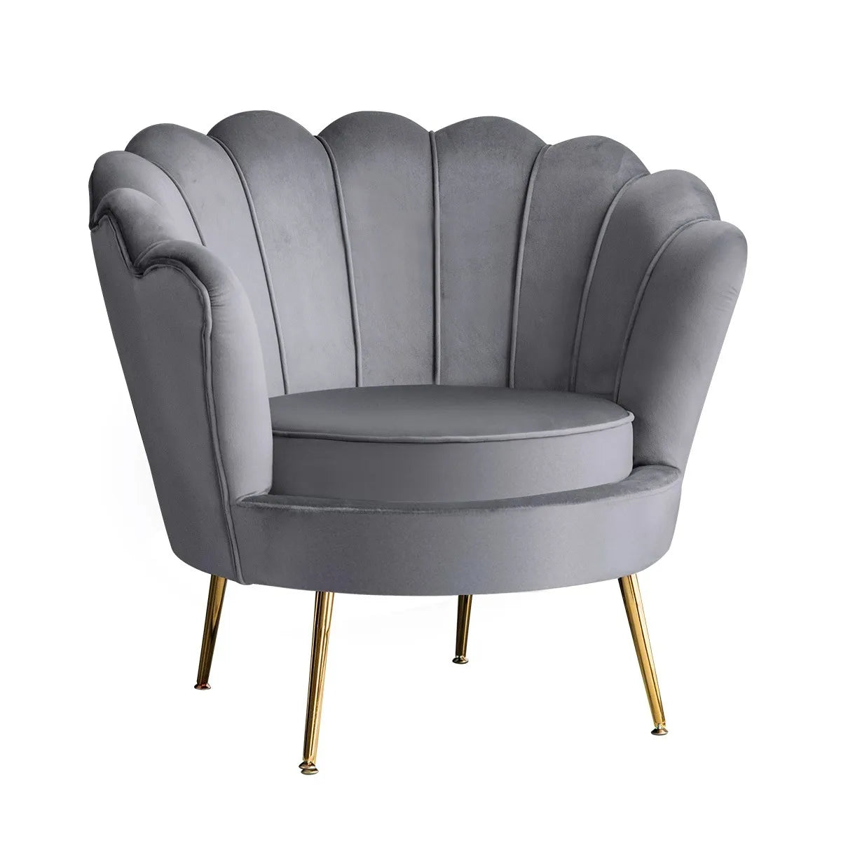 RELAXIO Elegant Velvet Living Room Sofa Chair – Mid-Century Modern Design