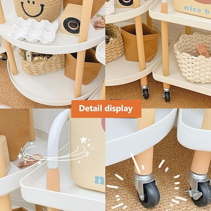 3 Tier Rolling Cart Mobile Storage & Serving Trolley