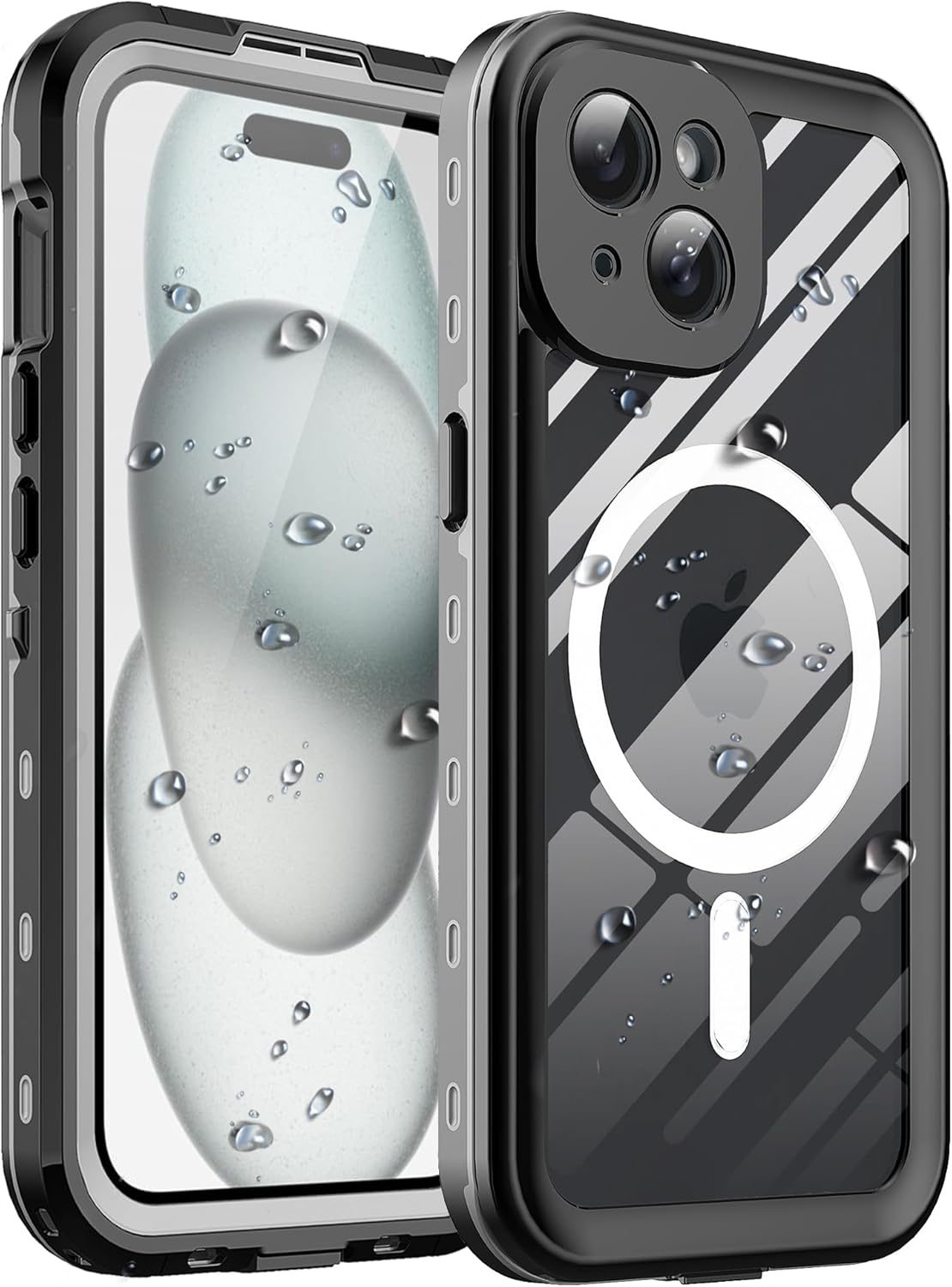 for iPhone 15 Plus Waterproof Case Magnetic Megasafe Compatiable
