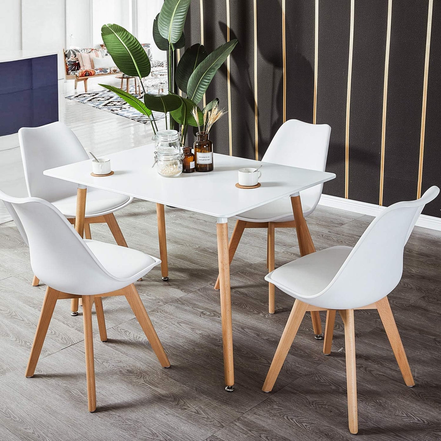 Modern Dining Table with 4 Chairs Versatile and Stylish