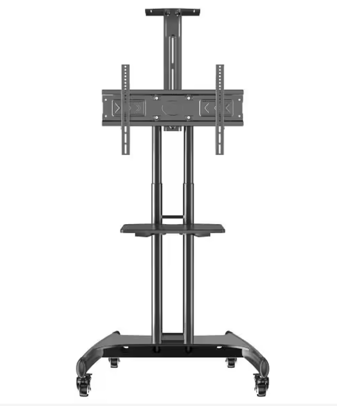 Universal Height Adjustable Rolling Double Screen TV Stand +  Relaxio.
