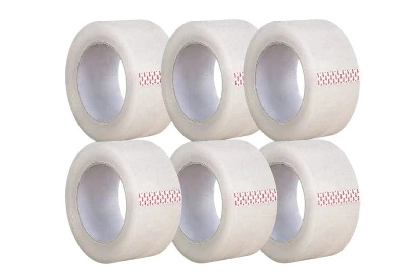 6 Rolls Clear Packaging Tape 45MM X 100M