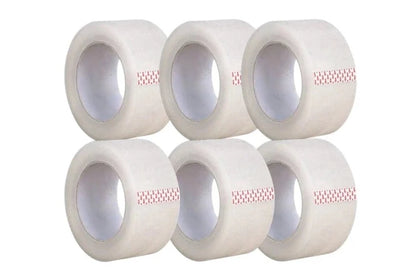 6 Rolls Clear Packaging Tape 45MM X 100M