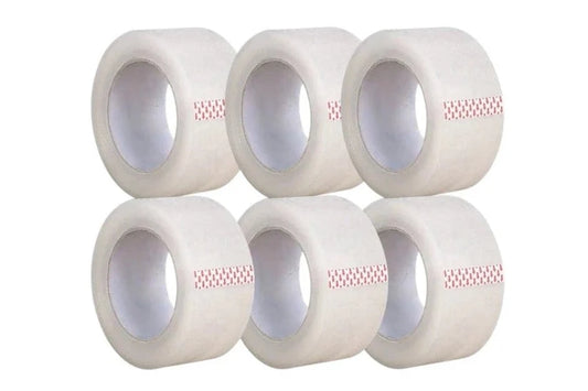 6 Rolls Clear Packaging Tape 45MM X 100M