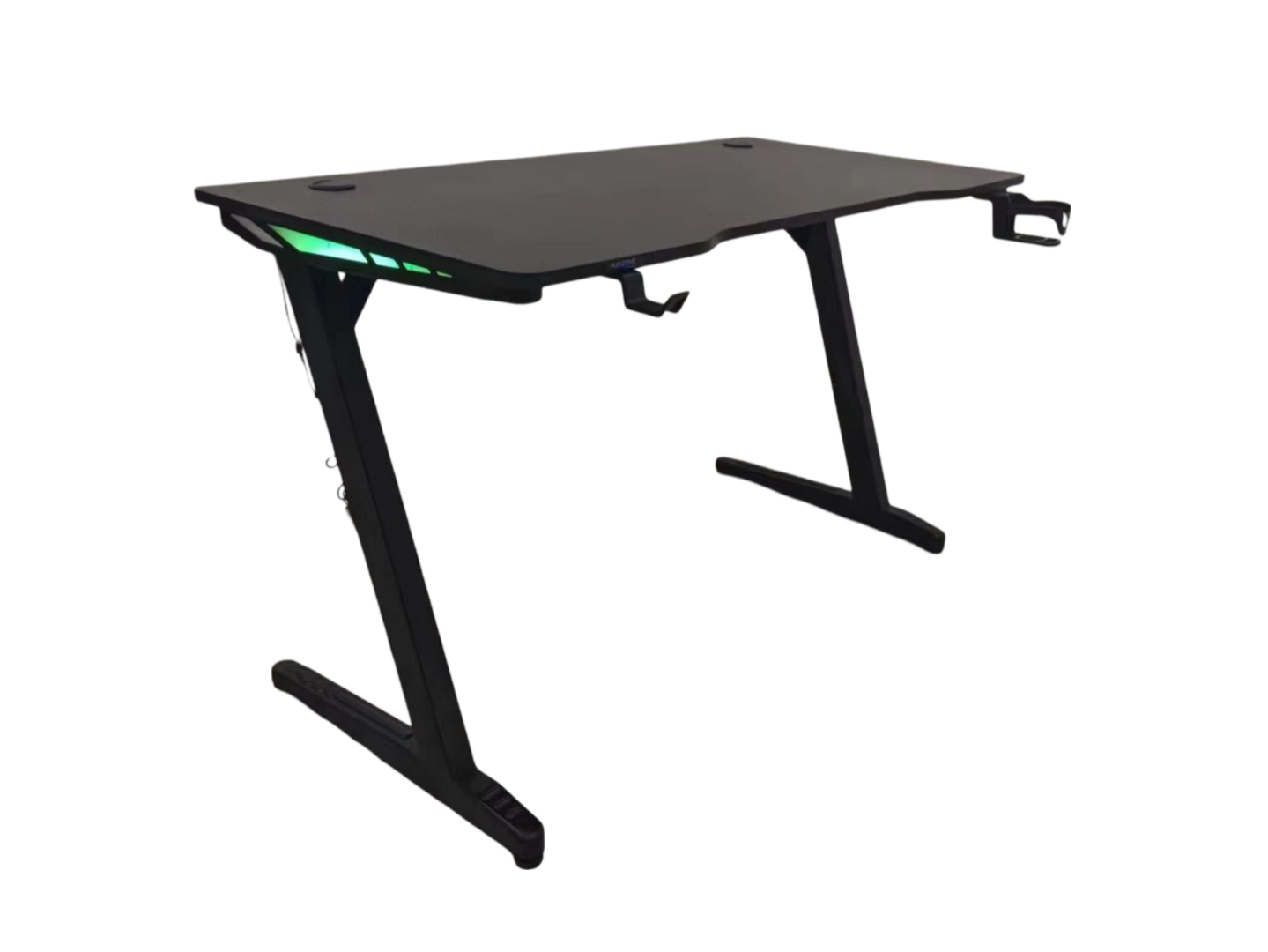 Gaming Setup Combo – Z-Shaped LED Computer Desk & Gaming Chair Set