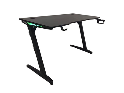 Gaming Setup Combo – Z-Shaped LED Computer Desk & Gaming Chair Set