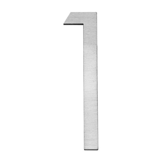 Letterbox Number House Number Stick On Slim 300mm - Stainless Steel