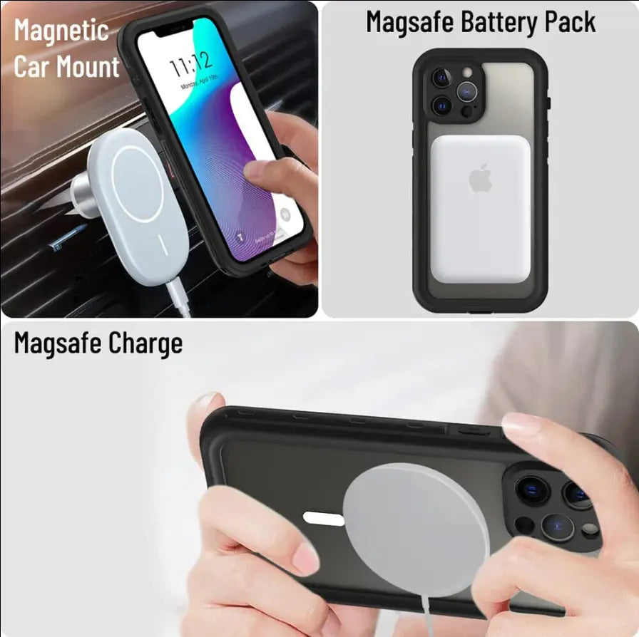 iPhone 13 Pro Waterproof Magsafe Case +  Snap Deal.
