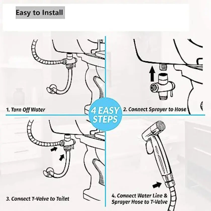Toilet Bidet Sprayer Black +  Snap Deal.