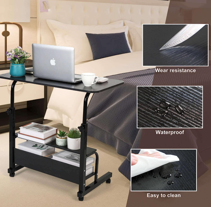 Computer Desk Laptop Table With Wheel - 80 CM +  Snap Deal.
