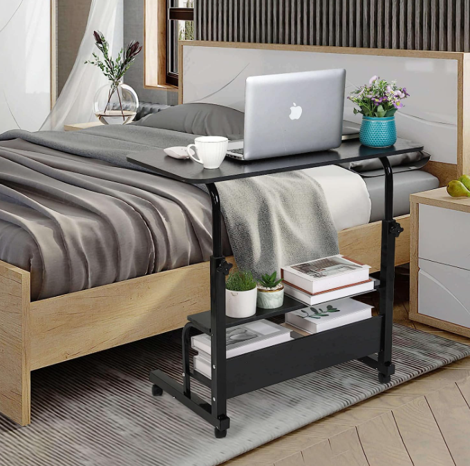 Computer Desk Laptop Table With Wheel - 80 CM +  Snap Deal.