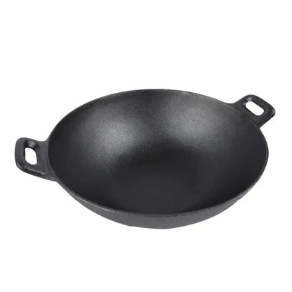 Cast Iron Wok Frying Pan +  Snap Deal.