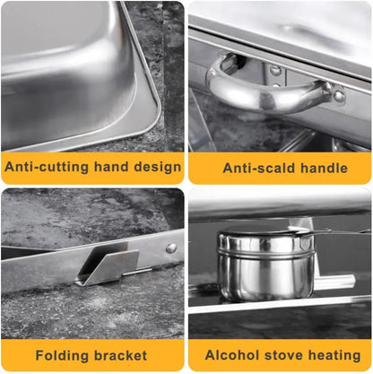 Chafing Dish Food Warmer Stove 11L +  Snap Deal.