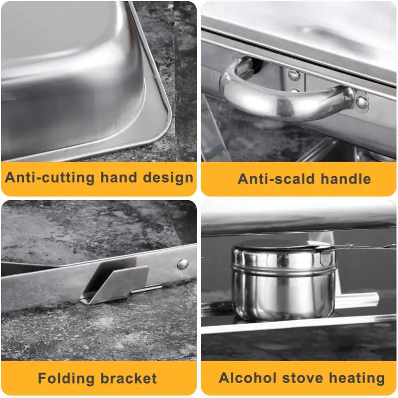 Chafing Dish Food Warmer Stove 11L +  Snap Deal.