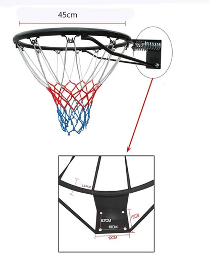 Basketball Hoop Rim Diameter 45cm Hoop +  Snap Deal.