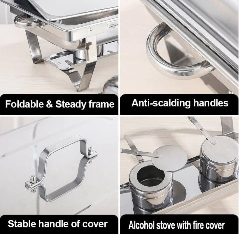 Chafing Dish Food Warmer Stove 11L +  Snap Deal.
