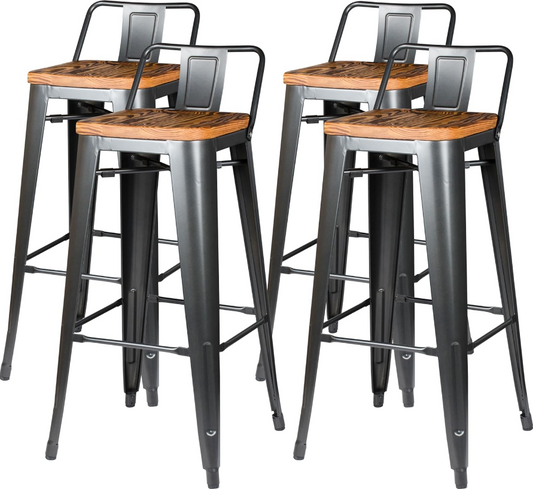 Dinning Chair Bar Stool Cafe Chair Stool Set of 4 PCs Promo +  Snap Deal.
