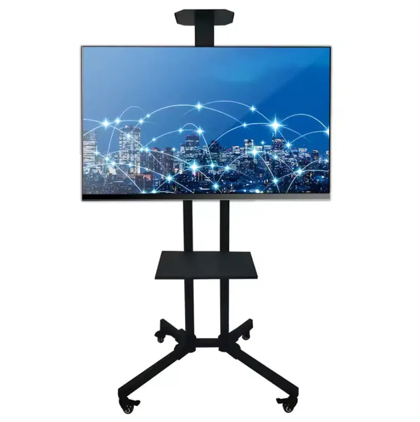 Universal TV Stand Cart Trolley 32 to 65 Inch Mobile TV Cart Rolling Trolley Stand   Relaxio.