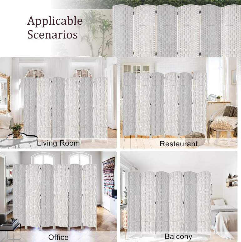 Folding Room Dividers Partitions Screen 6 Panels   Relaxio.