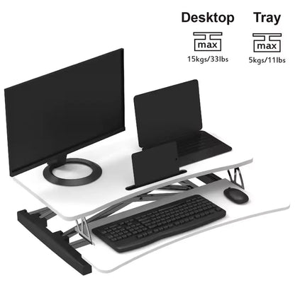 My Office Height Adjustable Desk Riser Standing Desk   Relaxio.