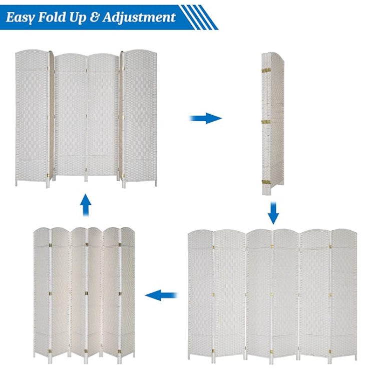 Folding Room Dividers Partitions Screen 6 Panels   Relaxio.