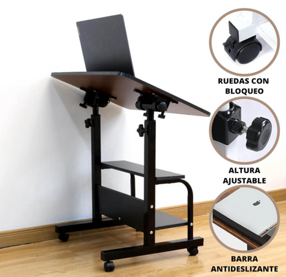 Computer Desk Table With Wheels Care Table   Relaxio.