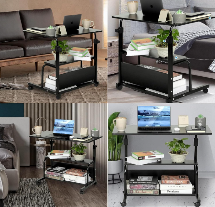 Computer Desk Table With Wheels Care Table   Relaxio.