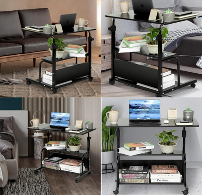 Computer Desk Table With Wheels Care Table   Relaxio.