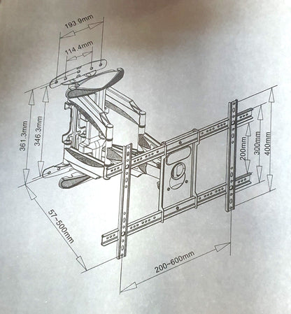 Tv Bracket Wall Mount For Tv Size 40 To 75 Inch Promo +  Snap Deal.
