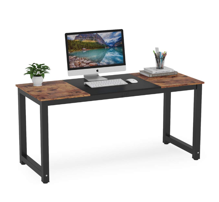 TriWood Computer Desk – Modern Study & Office Table (100cm) Desktop Computers