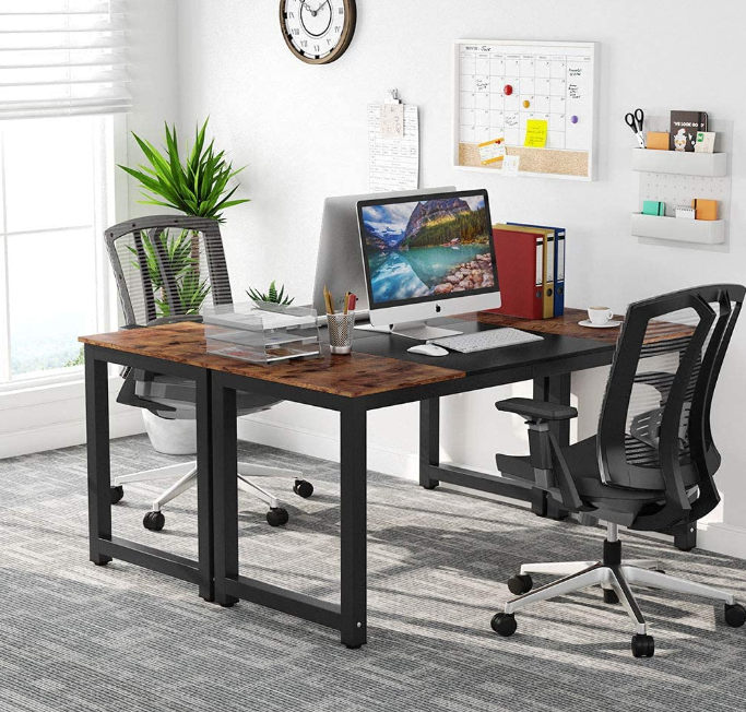 TriWood Computer Desk – Modern Study & Office Table (100cm) Desktop Computers