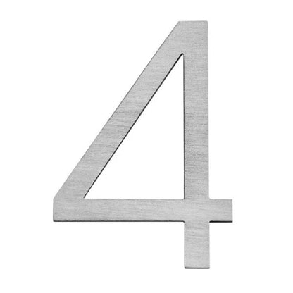 Letterbox Number House Number Stick On Slim 300mm - Stainless Steel
