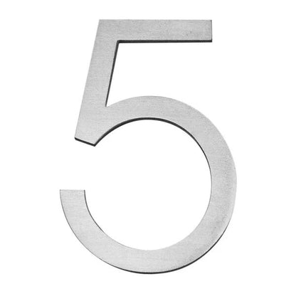 Letterbox Number House Number Stick On Slim 300mm - Stainless Steel