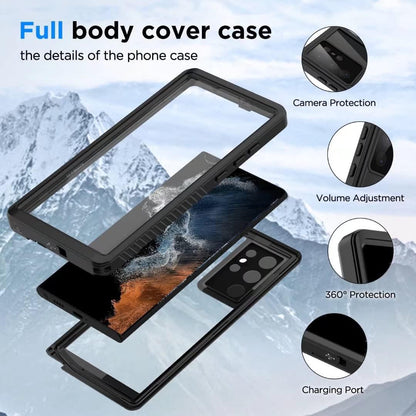 Samsung Galaxy S22 Ultra Waterproof Case Shockproof, Rugged Full Body Protection