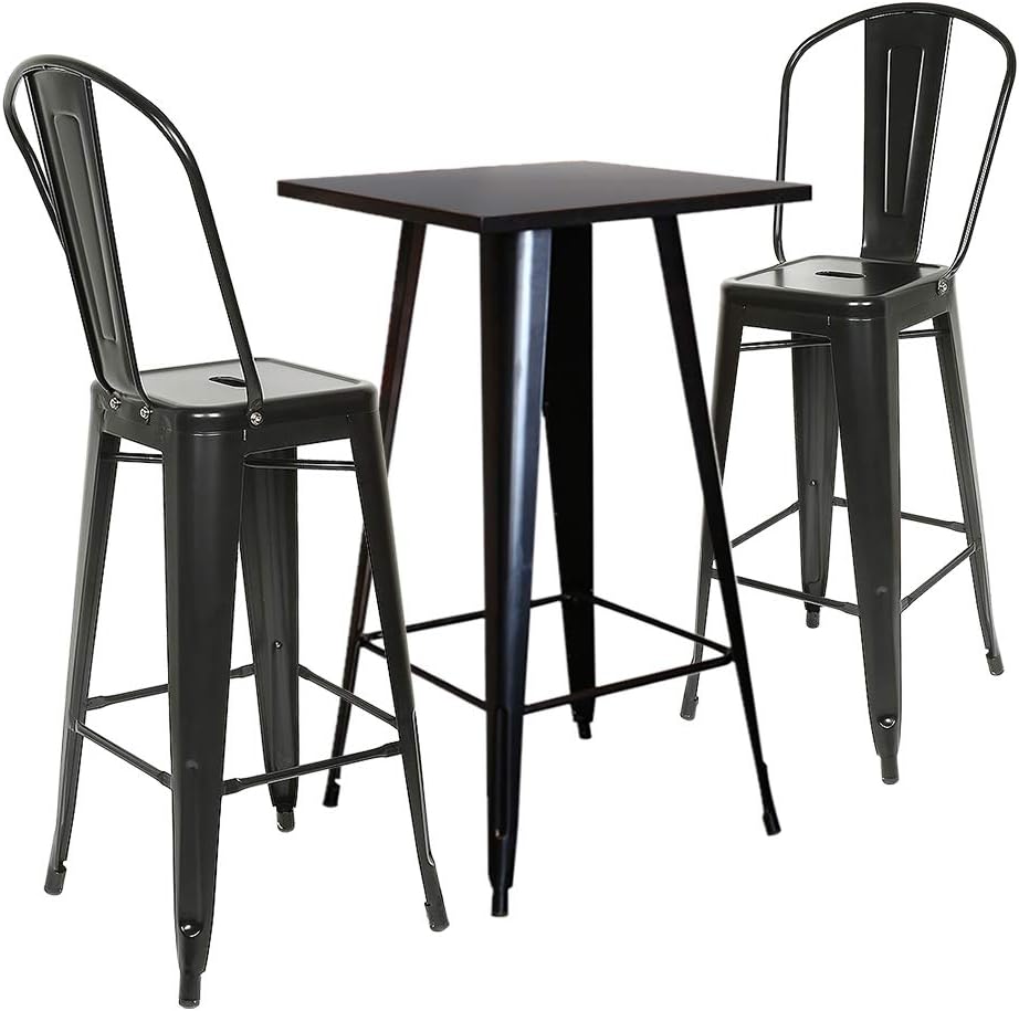 Restaurant Cafe Metal Bar Table High Table