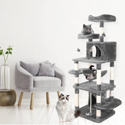 170cm Cat Tree Tower – Sturdy Pet Condo for Scratching, Climbing & Resting