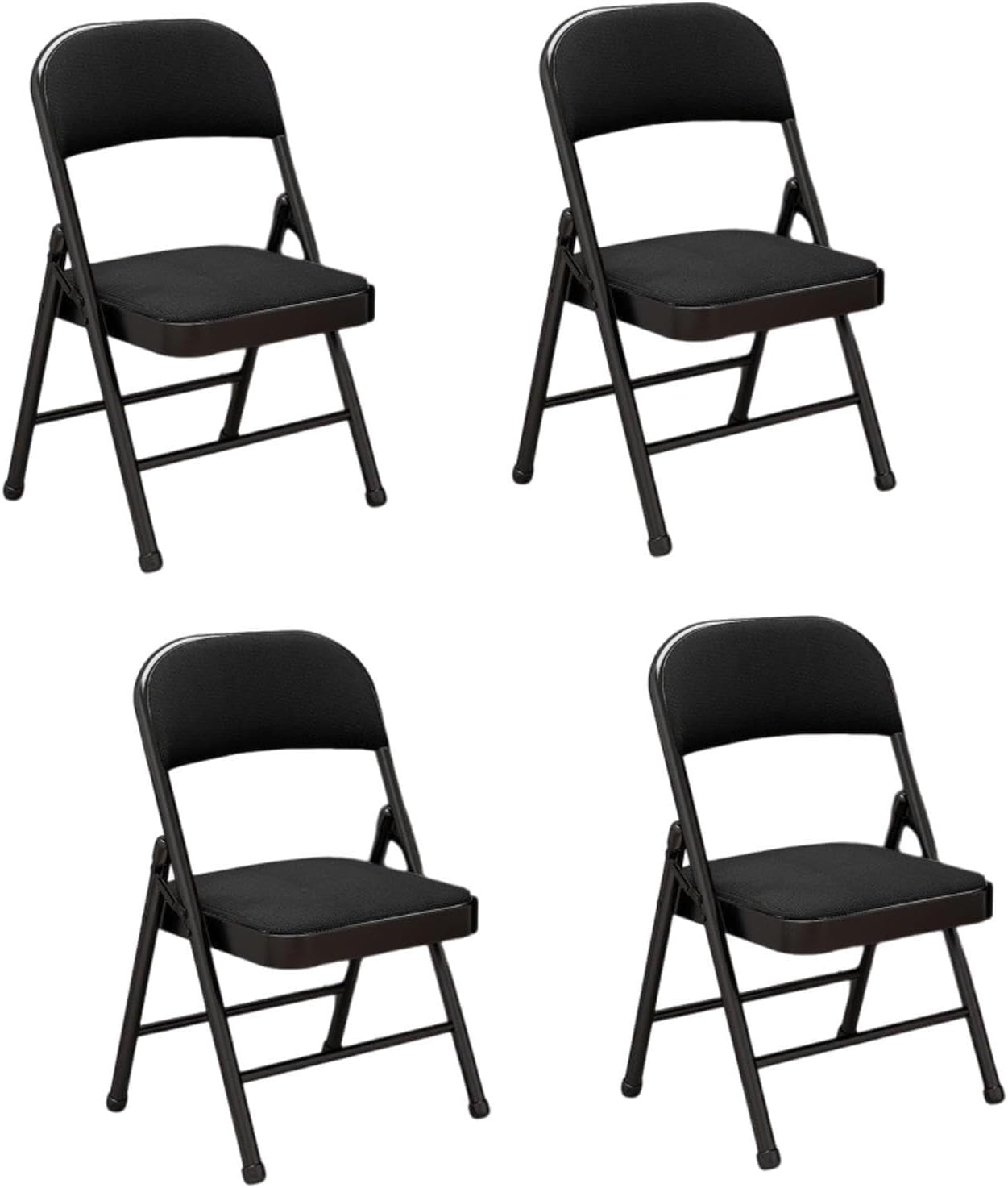 Folding Chairs with Padded Seats – 4 Piece Set