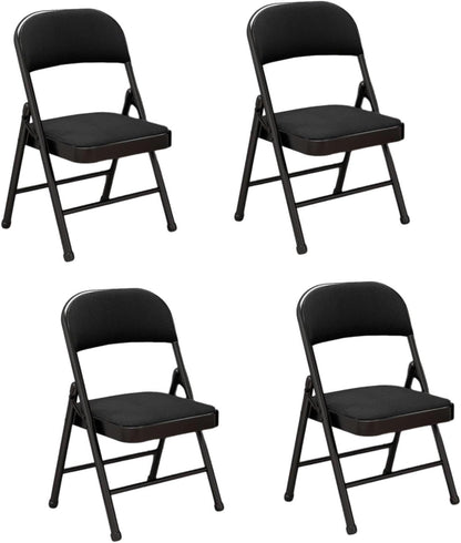 Folding Chairs with Padded Seats – 4 Piece Set