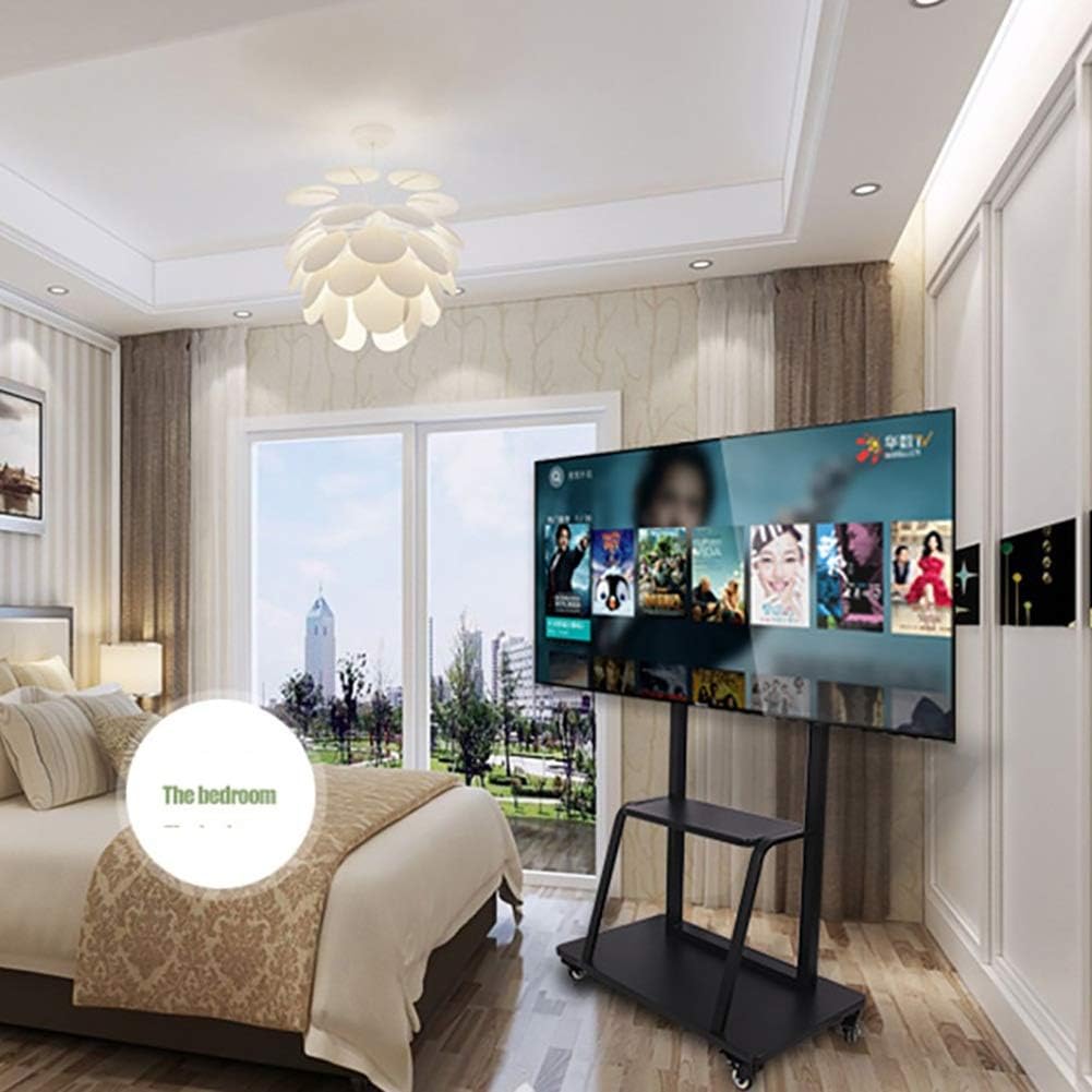 Tv Stand Cart Trolley 32 To 75 Inch Mobile Tv Cart Universal Flat Screen Rolling Trolley Console Stand +  Relaxio.