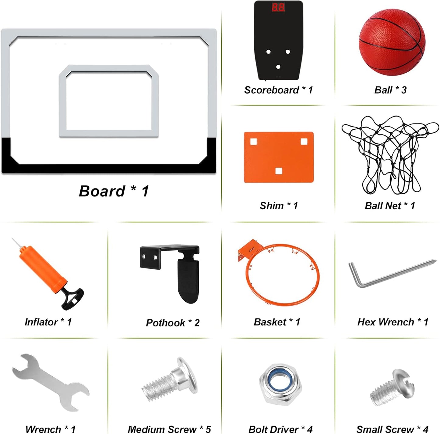 Indoor Basketball Hoop Mini Hoop With Electronic Scoreboard
