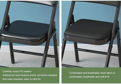 Folding Chairs with Padded Seats – 4 Piece Set