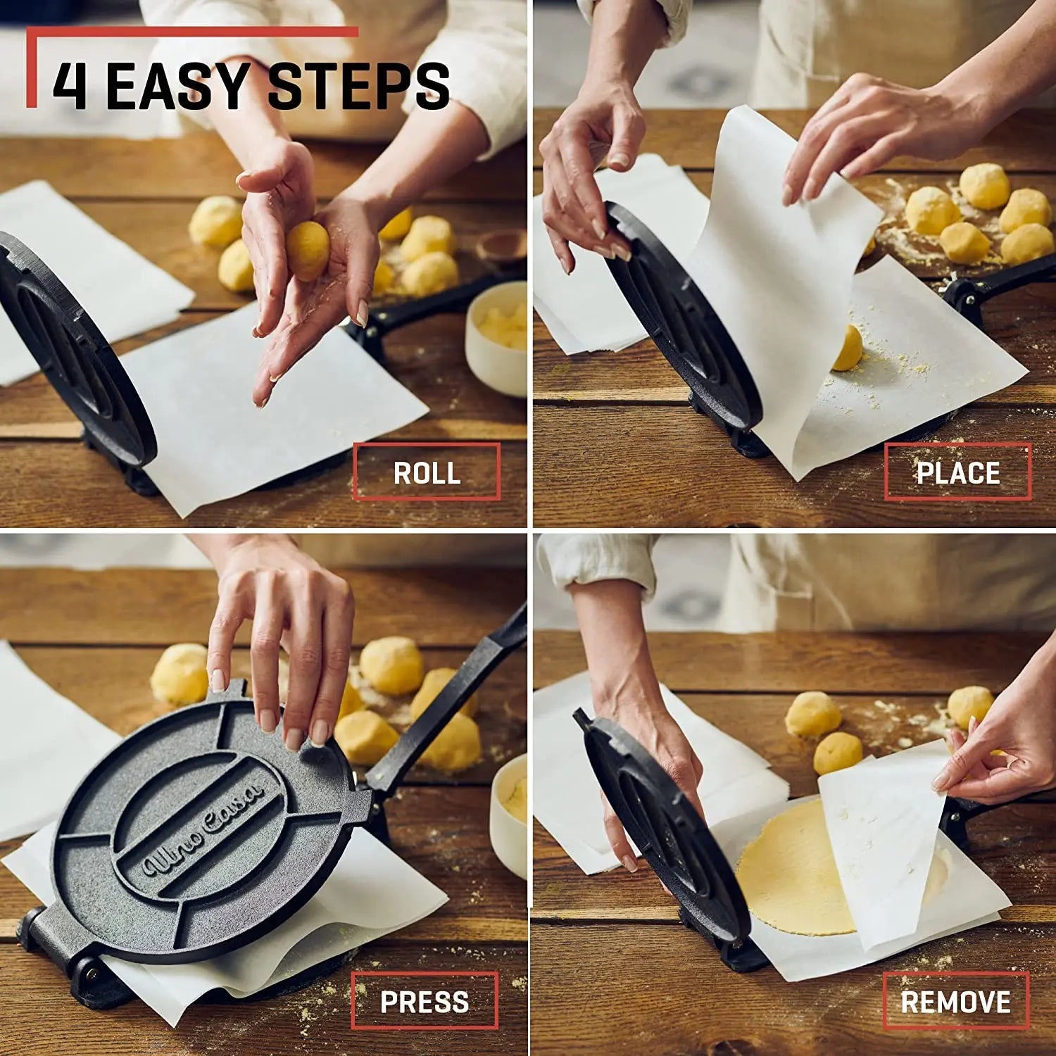 Cast Iron Press Tortilla Press for Chapati Roti Promo +  Snap Deal.
