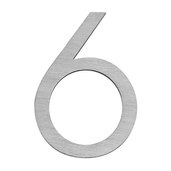 Letterbox Number House Number Stick On Slim 300mm - Stainless Steel