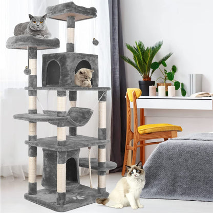 170cm Cat Tree Tower – Sturdy Pet Condo for Scratching, Climbing & Resting