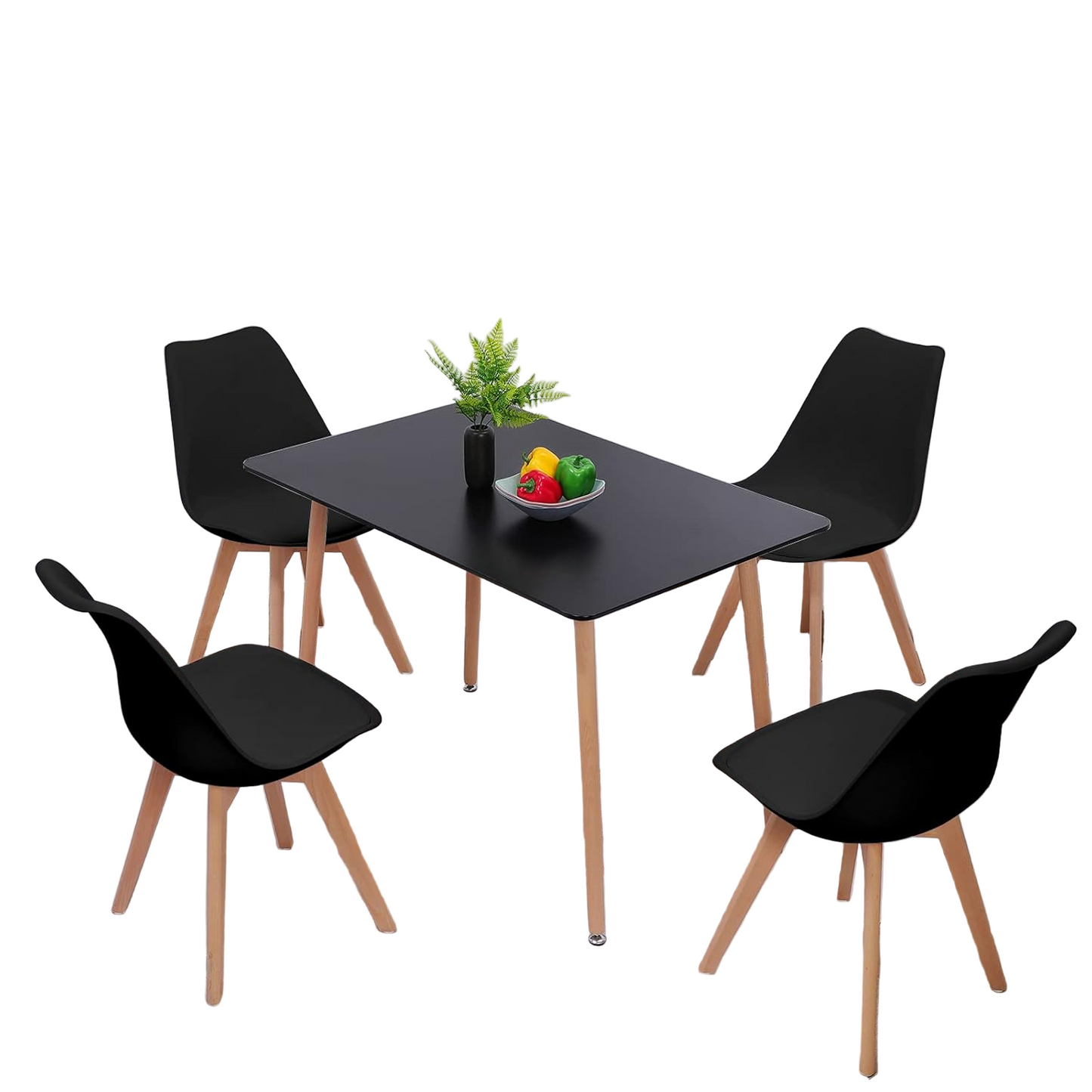 Modern Dining Table with 4 Chairs Versatile and Stylish