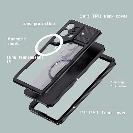 Samsung Galaxy S26 Ultra Waterproof Case Shockproof Dustproof Case