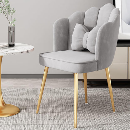 Living Room Dining Velvet Chairs Pack of 2 Modern Home Seating