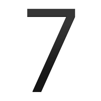 House Number Letterbox Number Stick On Slim 80mm - Black Iron