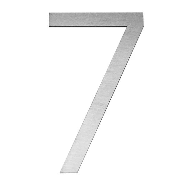 Letterbox Number House Number Stick On Slim 300mm - Stainless Steel